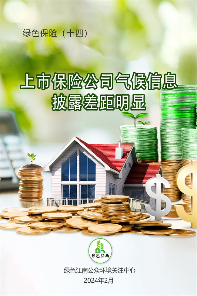 綠色保險（十四）：上市保險公司氣候信息披露差距明顯